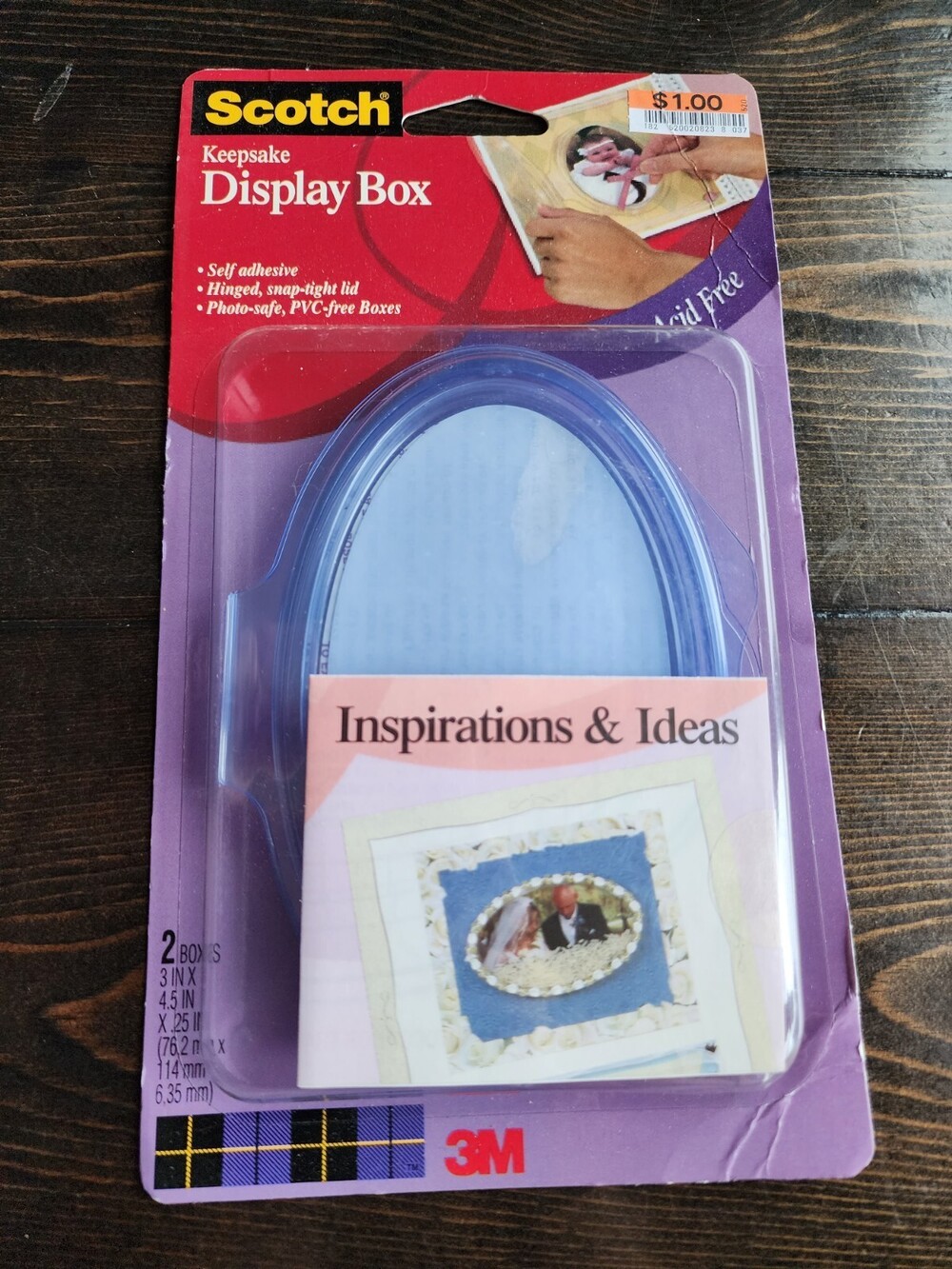 Scotch Keepsake Display Box Photo Safe Scrapbook 3'x4.5" Acid Free NEW RETIRED